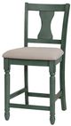 Powell® Willow Beige/Teal Counter Stool Set-2