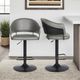 Armen Living Brody Black/Gray Swivel Bar Stool-5