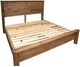 International Furniture Direct Olimpia Tequila Queen Platform Bed Footboard with Rails-2