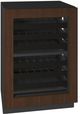 U-Line® Seamless Collection 24" 4.9 Cu. Ft. Panel Ready Dual-Zone Wine Refrigerator with Glass Door-2