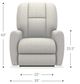 La-Z-Boy® Felix Shell Leather Power Rocking Recliner-5