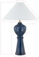 Forty West Elsie Blue Table Lamp-1