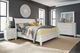 aspenhome® Cambridge White Queen Sleigh Storage Bed-2