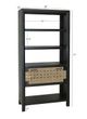 A & B Home Salvador Black/Light Brown 4-Tier Shelf-2