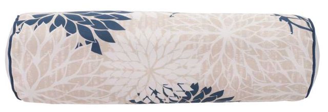 Nourison Home™ Aloha Ivory/Navy Bolster Throw Pillow-1