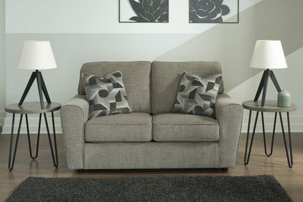 Signature Design by Ashley® Cascilla Pewter Loveseat-4