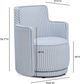 TOV Furniture Passe Blue Stripes Swivel Accent Chair-2