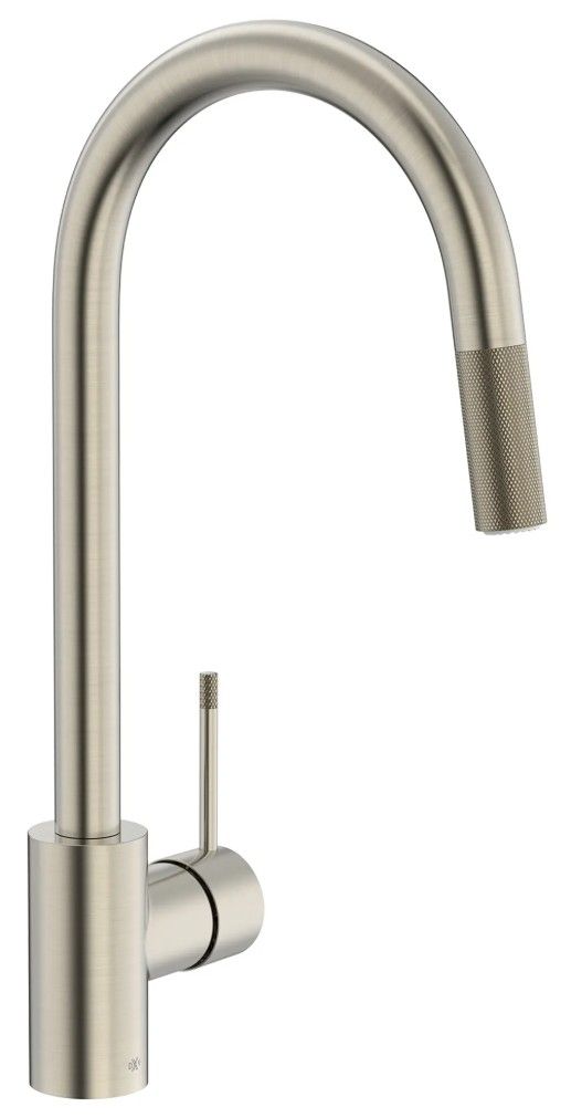 DXV Etre® Ultra Steel Single Handle Pull-Down Kitchen Faucet with Lever Handle-0