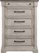 Holland House Furniture Woodbridge Dark Grey/Light Grey Lift Top Chest-1