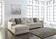 Benchcraft® Ardsley 2-Piece Pewter Left-Arm Facing Sofa Sectional and Chaise-2