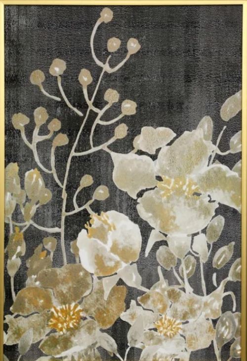 Stylecraft Golden Fields I Beige/Black/Gold Wall Art-1