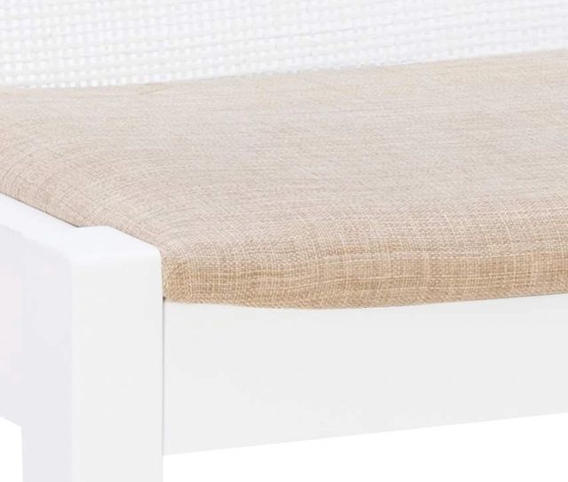 Powell® Beaux White Bench-1