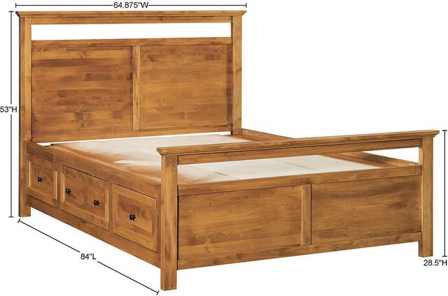 Archbold Furniture Customizable Emmerson Queen Panel Storage Bed-2