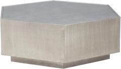 Lillian August Bruno Antique Silver Leaf Cocktail Table