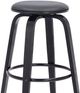 Armen Living Harbor Black/Gray Swivel Bar Stool-3