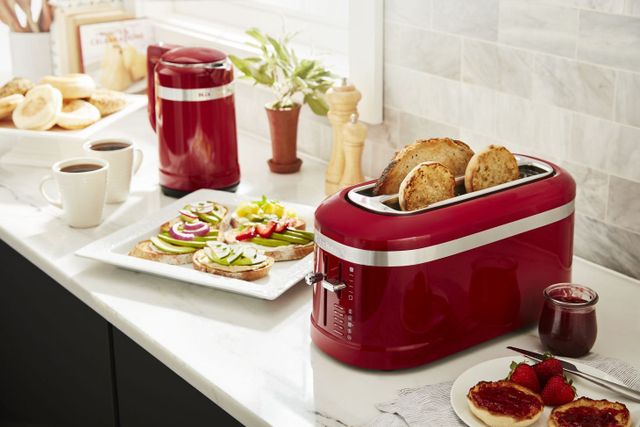 KitchenAid® Empire Red 4 Slice Long Slot Toaster-2
