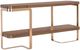 Hooker® Furniture Eleana Light Caramel Console Table with Bronze Base-0