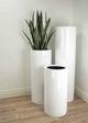 Le Present Lux Cylindra White 51" Planter-4
