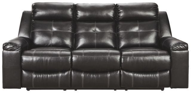 Signature Design by Ashley® Kempten 2-Piece Black Living Room Set with Reclining Sofa-1