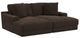 Jackson Furniture Comfrey 2-Piece Chocolate Double Wide Chaise Sectional-0