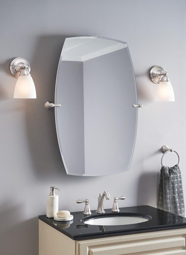Moen® Brantford™ Brushed Nickel One Globe Bath Light-4