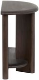 Magnussen Home® Upton Coffee Bean Brown Shaped Sofa Table-4