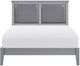 Homelegance® Seabright Gray Queen Upholstered Panel Bed-2