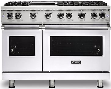 Viking® Professional 5 Series 48" White Pro Style Natural Gas Range-0