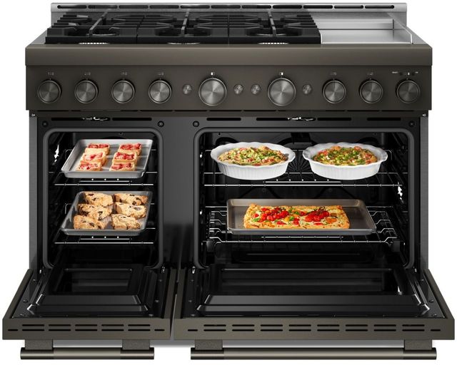 KitchenAid® 48" Black Ore 6 Burner Freestanding Pro Style Gas Range with Griddle-3