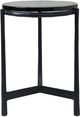 Renwil® Avila Glass Top Accent Table with Plated Black Base-0