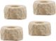 Dovetail Furniture Alvara 4-Piece Cream Candle Holder Set-0