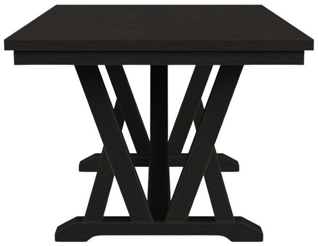 Flexsteel® Lattice Ebony Rectangular Dining Table-2