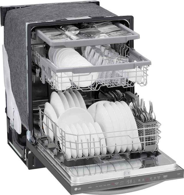 LG 24" Black Stainless Steel Top Control Built In Dishwasher-3