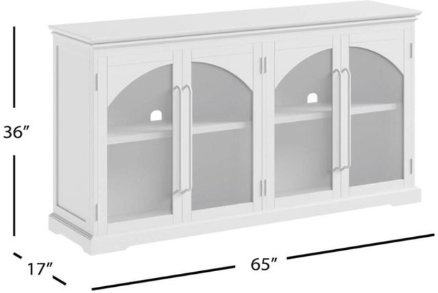 Jofran Inc. Archdale Gray 4-Door Accent Cabinet-2