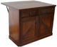 American Heartland Manufacturing Rustic Promo Kitchen Island with Flip-up Top-0