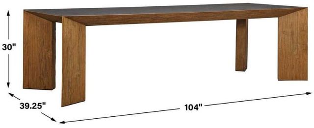 Uttermost® Kelvin Brown Modern Dining Table-1