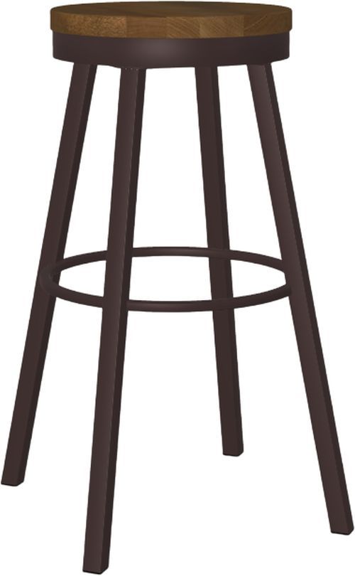 Amisco Customizable Connor Swivel Spectator Stool-0