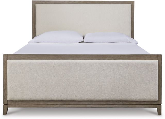 Signature Design by Ashley® Chrestner Gray Queen Upholstered Panel Bed-1