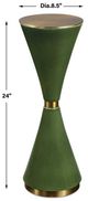 Uttermost® Ronde Jade Green Drink Table with Brass Accents-2