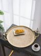 A & B Home Bright Gold Round Decorative Tray-2