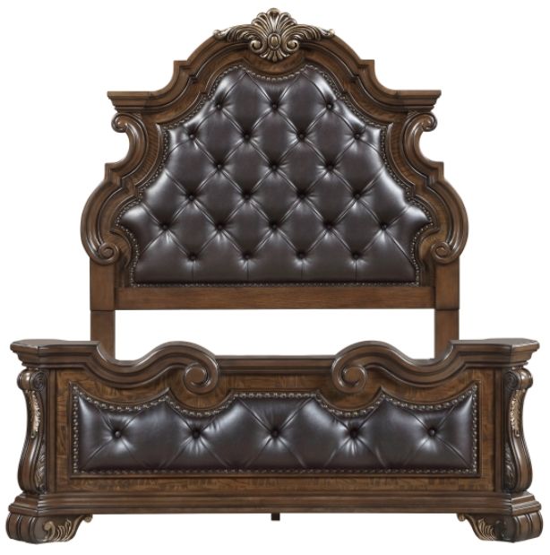 Homelegance® Gilmartin Dark Brown Queen Panel Bed-3
