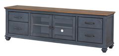 Legends Home Americana Corduroy Blue 84" TV Stand