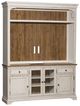 Liberty Furniture Morgan Creek Antique White/Wirebrushed Tobacco Entertainment Center-0