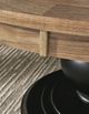 Signature Design by Ashley® Ridgester Light Brown Round Dining Table with Matte Black Base-2