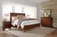 aspenhome® Cambridge Brown Cherry Queen Panel Storage Bed-1