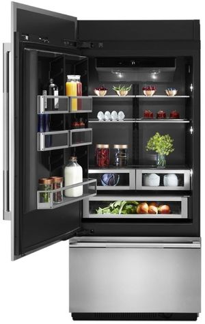 JennAir 36 in. 20.9 Cu. Ft. Panel Ready Built In Bottom Freezer Refrigerator