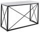 Steve Silver Co. Skyler White Sofa Table with Black Base-0