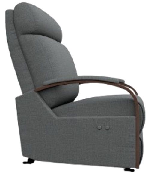 Best® Home Furnishings Customizable Kinetix Manual Space Saver® Recliner with Dark Walnut Arm-2
