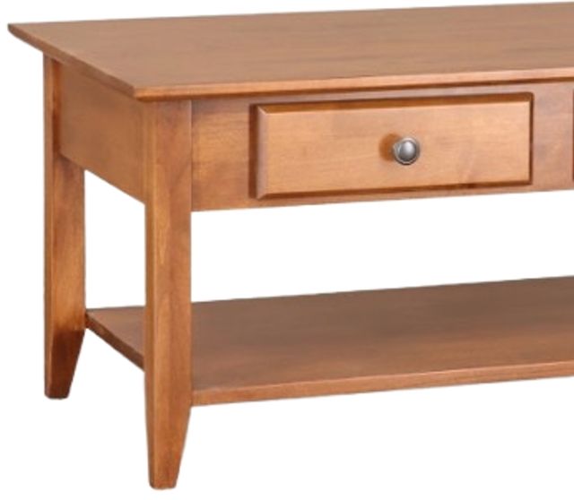 Archbold Furniture Customizable Shaker Coffee Table with Shelf-1