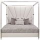 Michael Amini® Penthouse Ash Gray Eastern King Upholstered Canopy Bed-2
